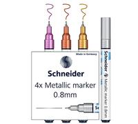 Schneider Paint-It 010 Metallic Marker 0.8mm Set 1-4 Assorted Colours
