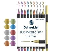 Schneider Paint-It 020 Metallic Liner 1-2mm Assorted, Box 10 pieces