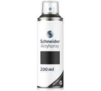 Schneider Paint-It 030 Supreme DIY Spray Paint High Coverage UV Resistant for Almost All Surfaces Matte Black