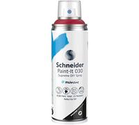 Schneider Paint-It 030 Supreme DIY Acrylic Paint (High Coverage Spray Paint, UV Resistant, 200 ml, Acrylic Spray for Almost All Surfaces) Royal Red Matt