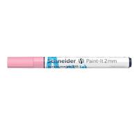 Schneider Paint-It 120129 Acrylic Pen with 2 mm Bullet Tip, High Opaque Acrylic Paints for Wood, Canvas, Stone and Many More - Pastel Pink