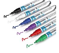 Schneider Paint-It 310 acrylic marker set 1 (2 mm round tip, high coverage, brilliant colour, for almost all surfaces) 6 pieces