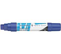 Schneider Paint-It Acrylic Pen with 15mm Chisel Tip - High Coverage Acrylic Paints for Wood, Canvas, Stone and More - Blue - 120303