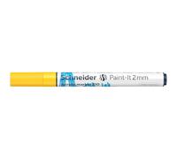 Schneider Paint-It Acrylic Pen with 2mm Bullet Tip High Opaque Acrylic Paint for Wood, Canvas, Stone and More - 120105 - Yellow