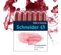 Schneider Pastel Ink Cartridge (Standard Ink Cartridges for Fountain Pen) Blush Pack of 6