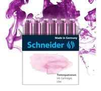 Schneider Optics Pastel Ink Cartridges - Standard for Fountain Pen - Lilac Pack of 6
