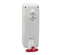 Schneider PKB63P535 Industrial Sockets and Plugs, 5 x 63, TRIPLE, 3P + N + T IP65 Wall Outlet, White