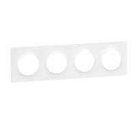 Schneider - Plaque Odace STYL Blanc Entraxe 71 mm - Odce STYL Blanc 71 - Blanc, 71 mm, 4, 12,336