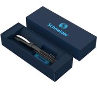 Schneider Ray Rollerball Pen Gift Set in Cardboard Case (Including Standard Ink Cartridges, Suitable for Right and Left Handed Users) Onyx