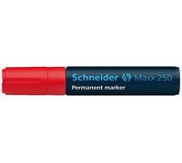 Schneider Schreibgeräte Maxx 250 Permanent Marker Refillable 2 + 7 mm, Blue, 1 Blister Pack red
