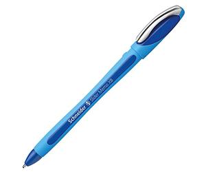 Schneider Schreibgeräte Slider Memo XB Ballpoint Pen (Blue, Ballpoint Pen Extra Thick Rubber) Stainless Steel