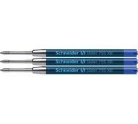 Schneider Slider 755 Ballpoint Refill, Permanent XB Blue, Blister Pack of 3