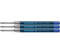 Schneider Slider 755 Ballpoint Refill, Permanent XB Blue, Blister Pack of 3