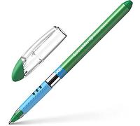 Schneider Slider Basic XB Stick Ball Point Pen Extra Green Ballpoint Pen Stick Ball Point Pen, Green, Green, Transparent, Rubber, Stainless Steel)