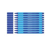 Schneider 152203 Ballpoint Pen Slider Edge with Cap XB Blue Barrel Colour, Blue (Pack of 10)