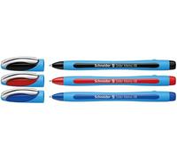 Schneider Pen Slider Memo Ballpoint Pens – Black/Blue/Red – Wallet of 3