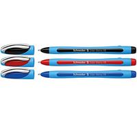 Schneider Slider Memo Ballpoint Pens - Black / Blue / Red (Wallet Of 3Pcs)