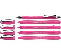 Schneider Slider Memo XB and Slider Rave XB 150265 Ballpoint Pen (Body Colour: Power Pink, Ink Colour: Blue) 4 + 1 Piece