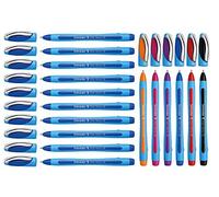 Schneider Slider Memo XB Ballpoint Pen (10+6 Blue + Assorted) - Pack of 10