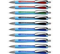 Schneider Slider Rave XB Ballpoint Pen (Stroke Width XB Permanent Refill, Made in Germany) Pack of 5 Ink Colour Blue, 10 Stück