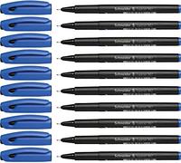 Schneider Topliner 967 Fineliner Pen - Blue (Pack of 10)
