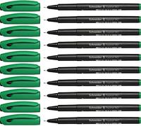 Schneider Topliner 967 Fineliner Pen - Green (Pack of 10)