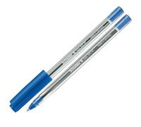 Schneider Tops 505 Ballpoint Pen with Clip Cap and Stainless Steel M Tip Blue Pack of 50