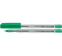 Schneider Tops 505 Ballpoint Pen with Clip Cap and Stainless-Steel M Tip Green Pack of 50