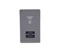 Schneider USFP Shaver Socket Black Insert - Black Nickel - GU7490BBN