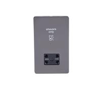Schneider USFP Shaver Socket Black Insert - Black Nickel - GU7490BBN