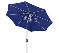 Schneider Venice 683-09 Parasol 270 cm Round Aluminium Frame Polyester Cover 4.9 kg Blue, blue, 270 cm Ø, Modern