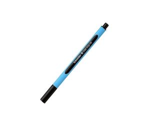 Schneider writing instruments ballpoint pen Slider Edge, cap model, XB, black, barrel color cyan-black, (Pack of 1)