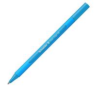 Schneider writing instruments ballpoint pen Slider Edge, cap model, XB, light blue, barrel: cyan-light blue, 1-pack