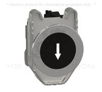 Schneider XB4FA3351 Push button, spring return, black flush, marked DOWN ARROW