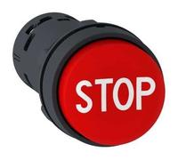 Schneider XB7NL4234 Push Button Protruding Reset 1 O White Stop Red