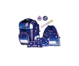Schneiders Ergolite 9-piece School Backpack Set Blue Bloom