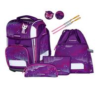 Schneiders satchel Ergolite Set 9 -piece Wavy Dots purple