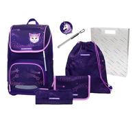 Schneiders satchel leisure backpack Ergoplus 2in1 Schulranzen Set 7 -piece 22L Flashlight purple