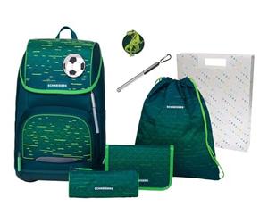Schneiders satchel leisure backpack Ergoplus 2in1 Schulranzen Set 7 -piece 22L Soccer Star evergreen