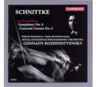 SCHNITTKE/ROZHDESTVENSKY/ROYAL STOCKHOLM PHIL: SYMPHONY 8/CONCERTO GROSSO 6 - CD