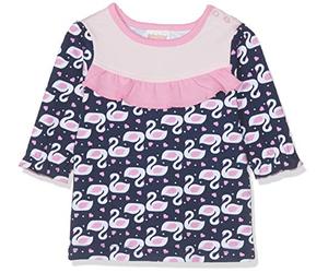 Schnizler Baby - Girl's Interlock Swans Sweat Shirt 813196, 11 - Navy, 80