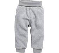 Schnizler Kinder Baby Pumphose Fleece mit Strickbund Grau/Melange
