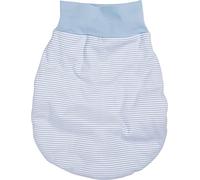 Schnizler Unisex Baby Newborn Cotton Romper Pouch Striped Sleeping Bag, Blue (White/Blue), One Size
