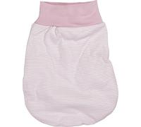 Schnizler Unisex Baby Newborn Cotton Romper Pouch Striped Sleeping Bag, Pink (White/Light-Pink), One Size