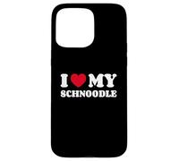 Schnoodles Schnauzer Poodle Mix I Love My Schnoodle Case for iPhone 15 Pro Max