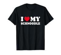 Schnoodles Schnauzer Poodle Mix I Love My Schnoodle T-Shirt