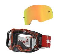 SCHNORR MX Pro Motocross Goggle Anti-Fog Tear-Off Roll-Off + Interchangeable Lens Orange