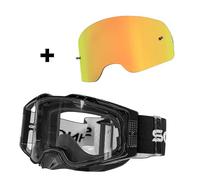 SCHNORR MX Pro Motocross Goggle Anti-Fog Tear-Off Roll-Off + Interchangeable Lens Orange