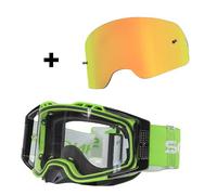 SCHNORR MX Pro Motocross Goggle Anti-Fog Tear-Off Roll-Off + Interchangeable Lens Orange