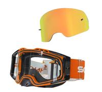 SCHNORR MX Pro Motocross Goggle Anti-Fog Tear-Off Roll-Off + Interchangeable Lens Orange